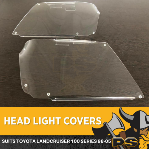 Headlight Covers Lamp Protectors to suit a Toyota Landcruiser 100 Series 98-05