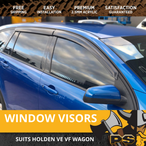 Weathershields Weather Shield Door Window Visor Suit Holden Ve Vf Wagon