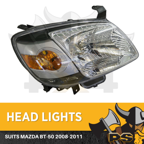 Right Side Headlight for Mazda BT-50 UN Single Cab/Freestyle/Dual Cab 2008-2011
