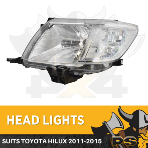 LEFT Head light suit Toyota Hilux 2011-2015 Replacement Passenger Side