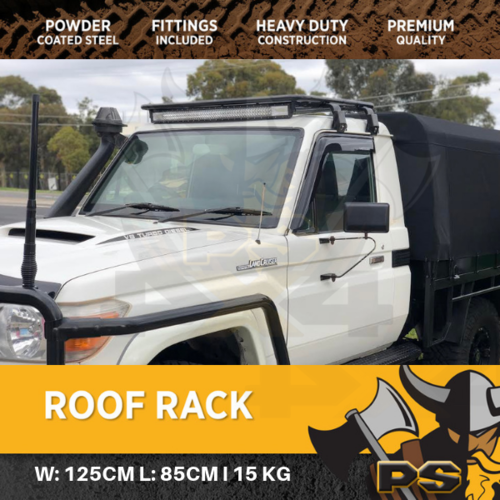 Steel Flat Roof Rack For Toyota Landcruiser 70 75 79 Series 850x1250mm