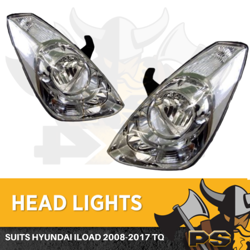 Headlights For Hyundai iLoad iMax TQ 2008-2017 Left & Right Lamps