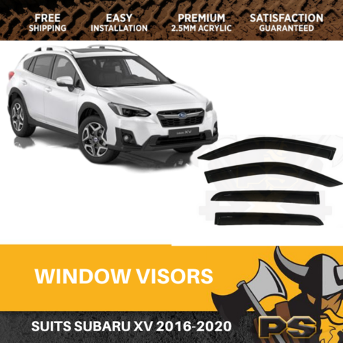 Weathershields Window Visors Weather Shields fit Subaru XV 2016+