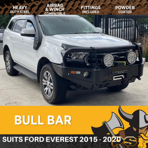 PS4X4 BULL BAR WINCH BAR FOR FORD EVEREST 2015-2020 ADR APPROVED TECHPACK