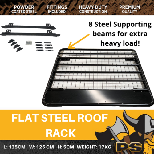 Steel Flat Roof Rack suitable for Toyota Hilux 2005 - 2015 N70