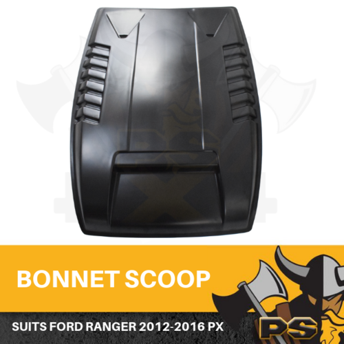 GLOSS Black Bonnet Scoop Raptor Style For Ford Ranger 2012-2015 PX Water Holes