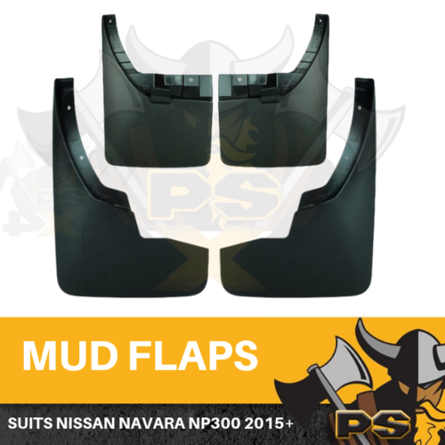 Black Mud Flap Splash Guard For Nissan Navara NP300 2015-2018