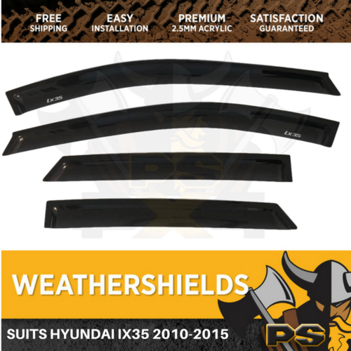 Superior Weathershields for Hyundai IX35 2010-2015 Window Door Visors Tinted
