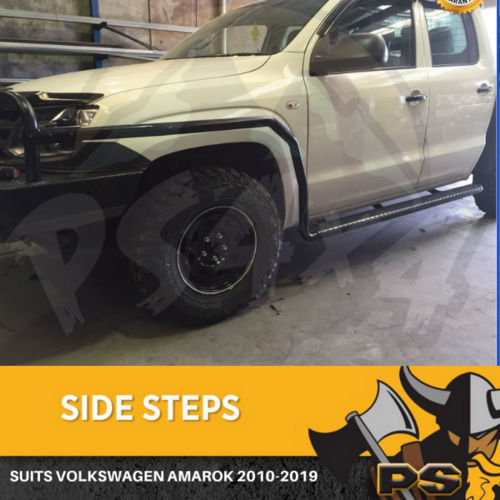 Heavy Duty Side Steps & Brush Rail Bars for Volkswagen Amarok 2010-2020 Sidesteps