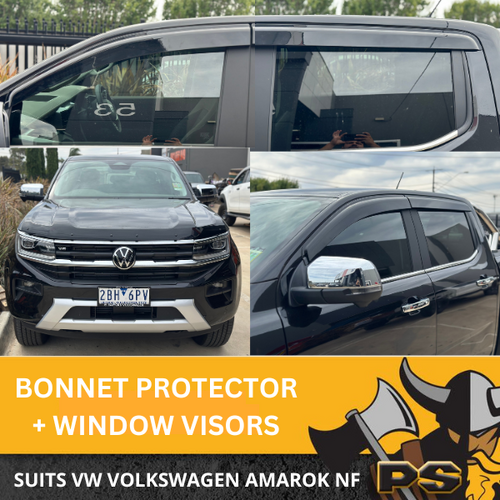 Bonnet Protector, Weathershields Window Visors For Volkswagen Amarok NF 2022+