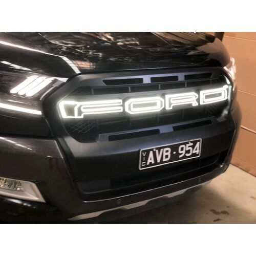 Ford Ranger Raptor Grill To Suit Wildtrak PX3 2018 - 2021 with LED lights