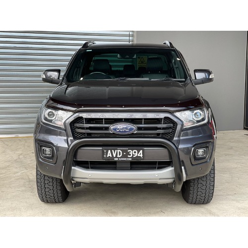 Black Nudge Bar Suitable for Ford Ranger PX3 2018 - 2021 Wildtrak XLT Sensor Compatible