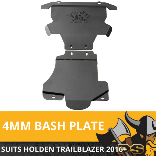 Holden Trailblazer 2016 -2020 Bash Plate Front & Sump Guard Matte Black 4MM