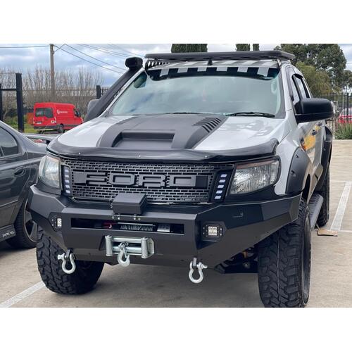 Ford Ranger Raptor Grill To Suit XL XLT XLS Wildtrak PX1 2011 - 2015 Black with LED