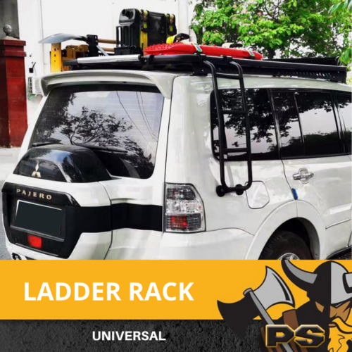 PS4x4 Universal Tail gate Foldable Ladder Heavy Duty Stairs 4WD UTE SUV Ramp